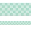 Cool for School Green Checkered Border