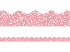 Cool for School Pink Scalloped Border