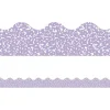 Cool for School Purple Scalloped Border