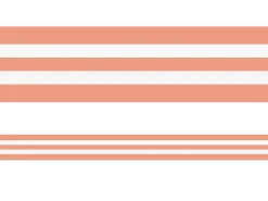 Coral Striped Border