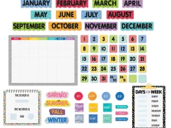 Core Decor Calendar Bulletin Board Set