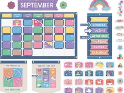 Crafty and Cool Calendar Bulletin Board Set
