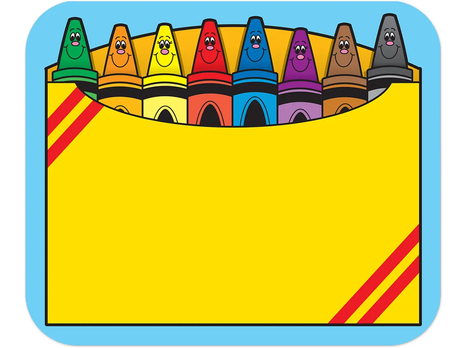 Crayon Box Name Tags