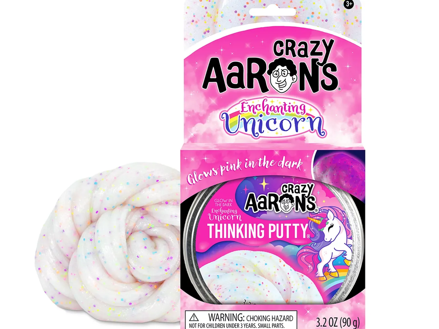 Crazy Aaron’s Glow-In-The-Dark Putty - Enchanting Unicorn