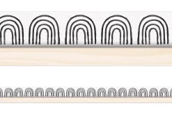 Creatively Inspired Black & White Rainbow Border