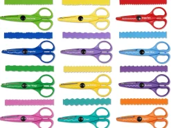 Crinkle-Cut Craft Scissors - Set of 12