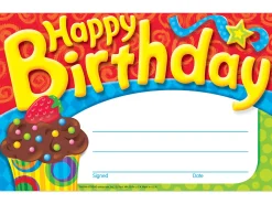 Cupcake Birthday Certificates