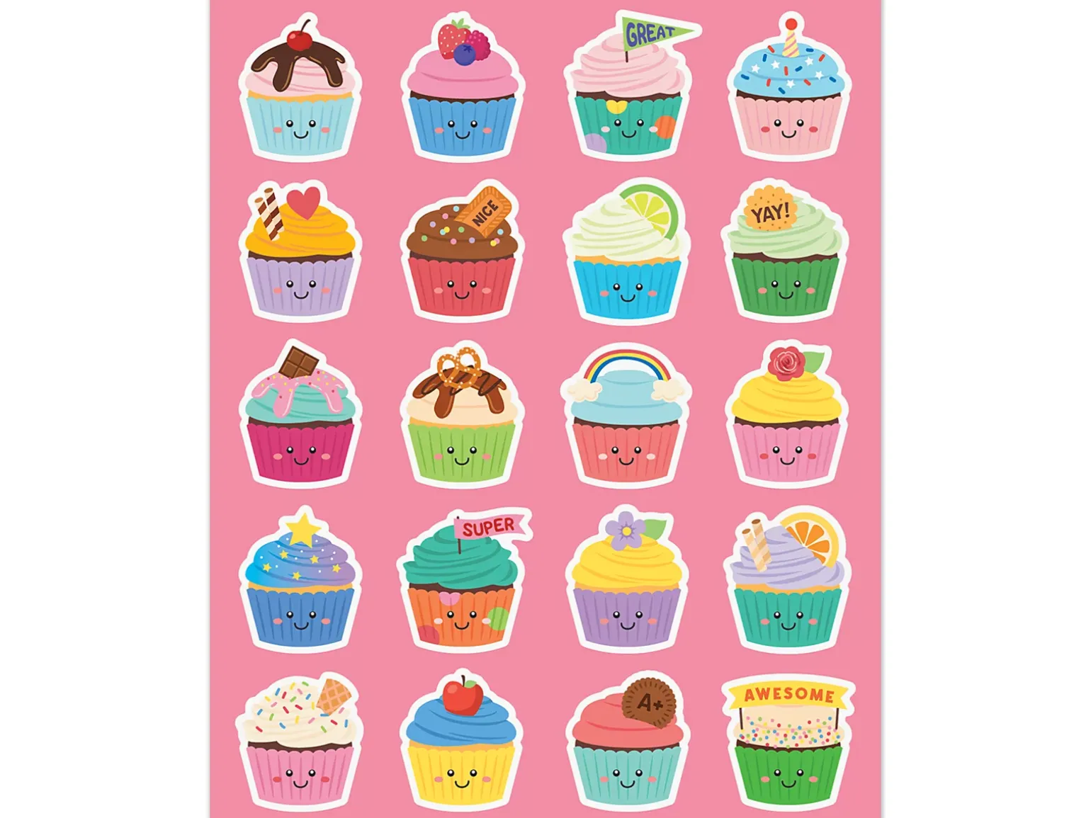 Cupcake Scented Stickers