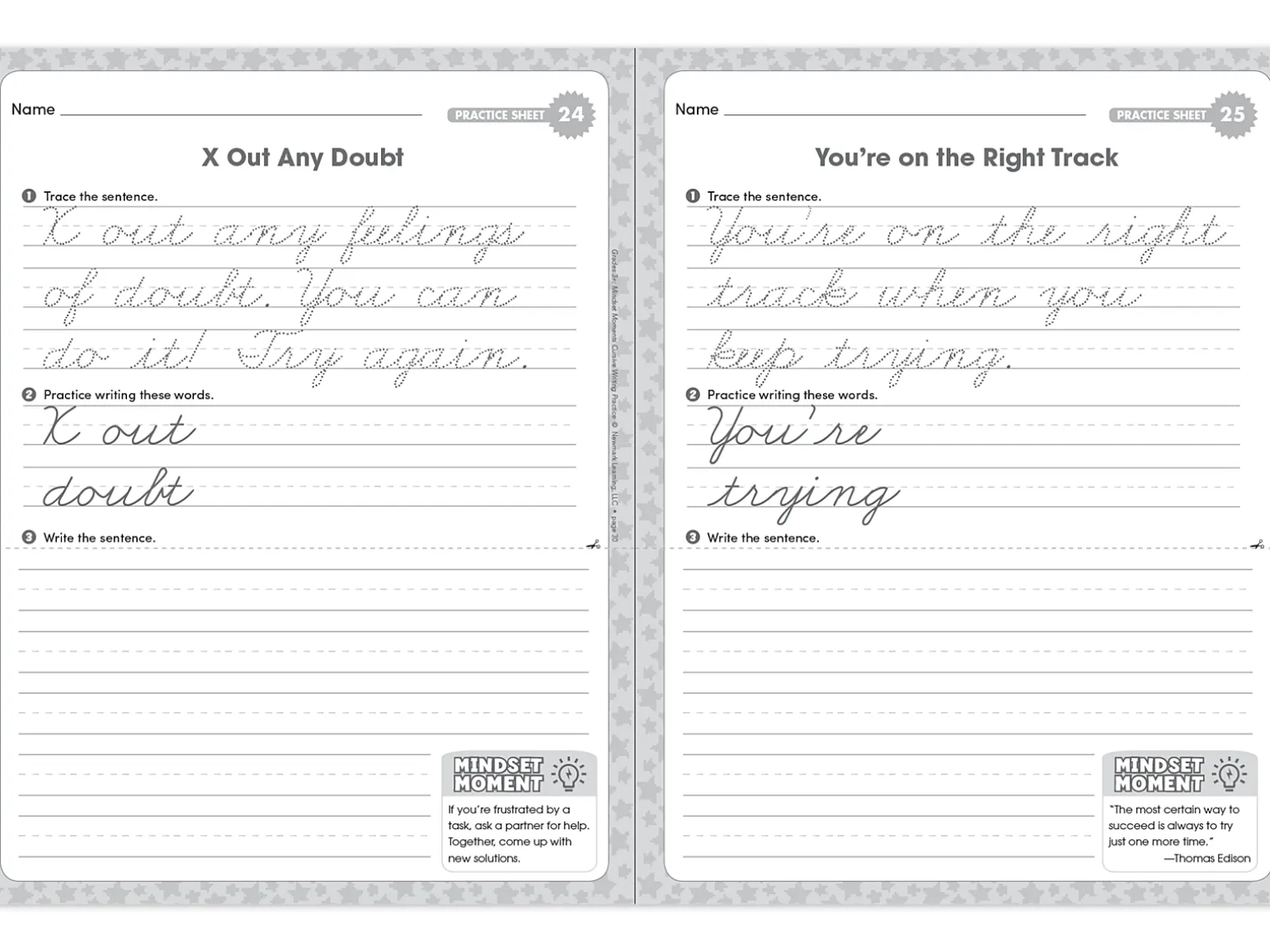 Cursive Writing Practice Workbook - Gr. 3