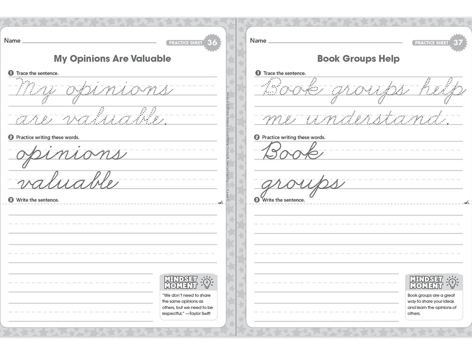 Cursive Writing Practice Workbook - Gr. 2-3