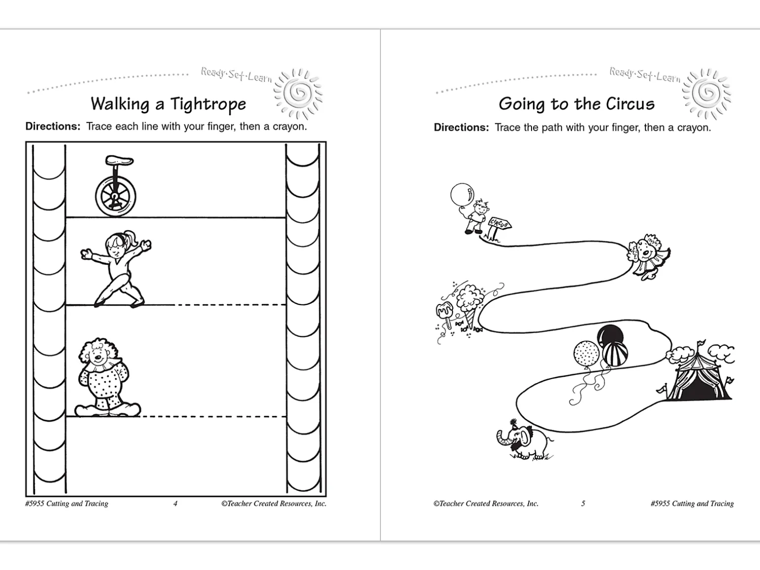 Cutting & Tracing Activity Book