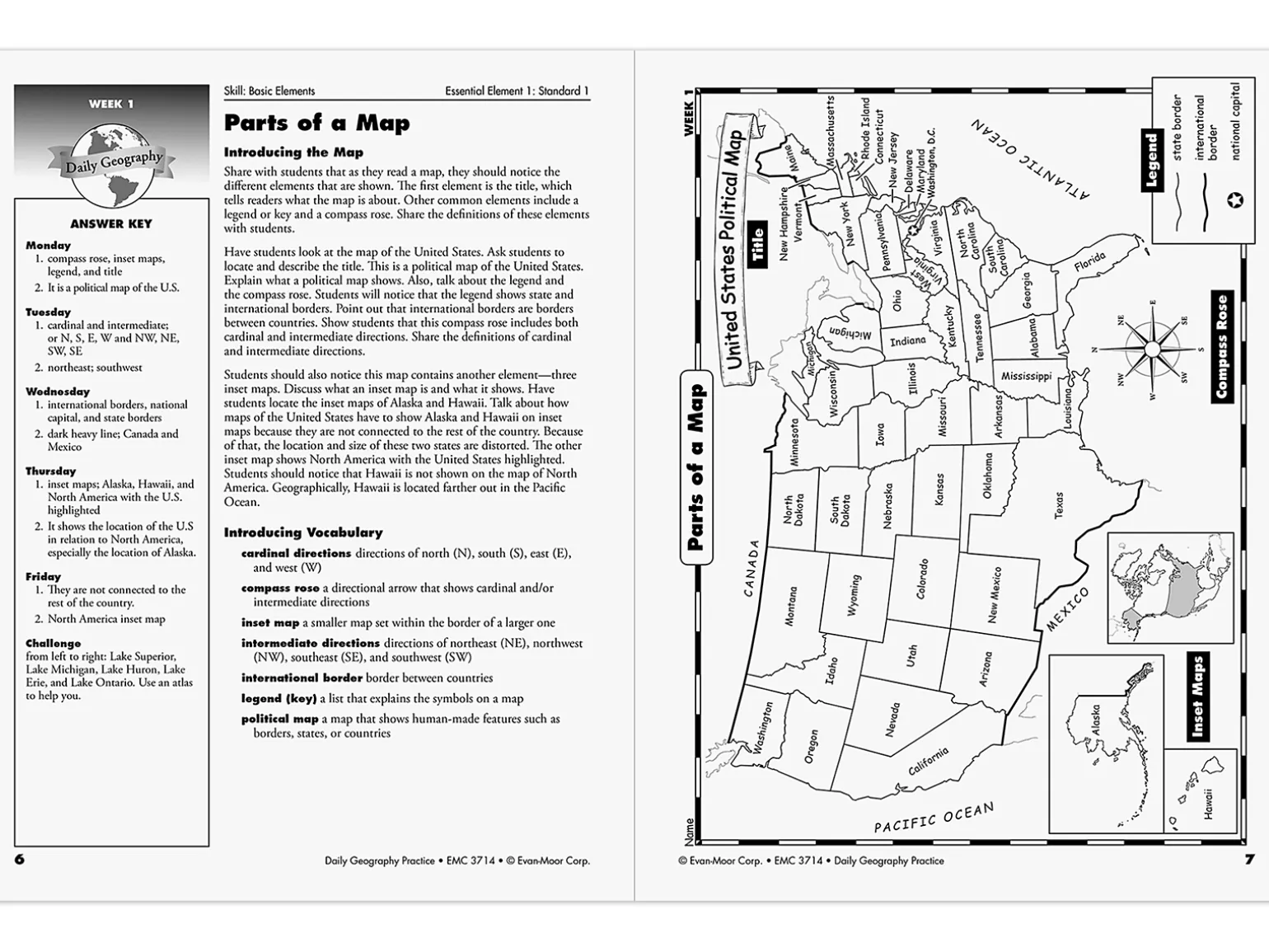 Daily Geography Practice Workbook - Gr. 5