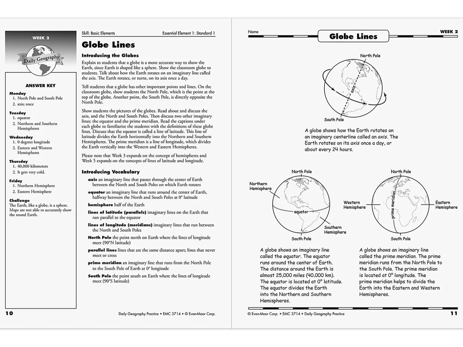 Daily Geography Practice Workbook - Gr. 5