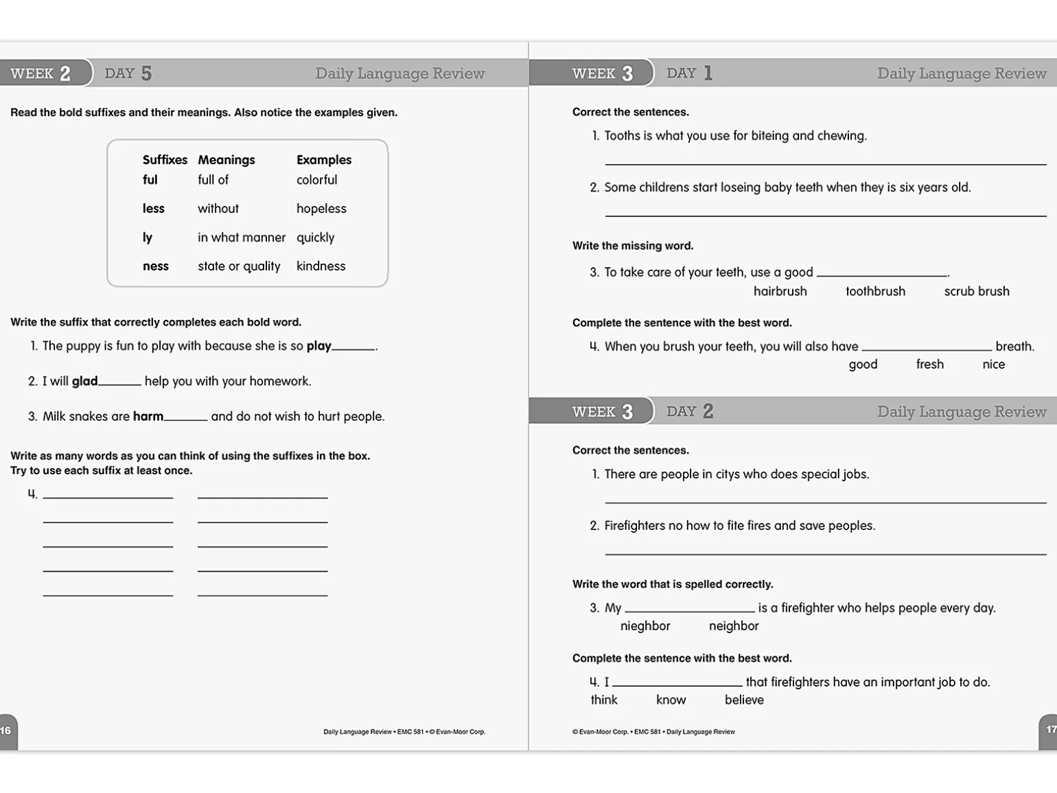 Daily Language Review Workbook - Gr. 3