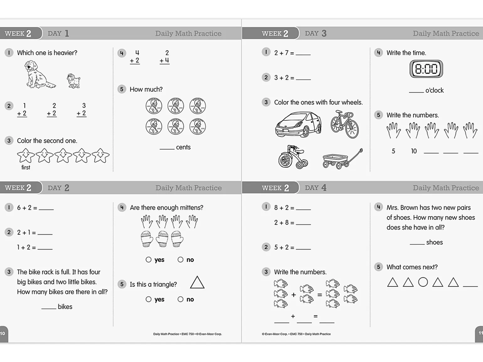 Daily Math Practice Workbook - Gr. 1