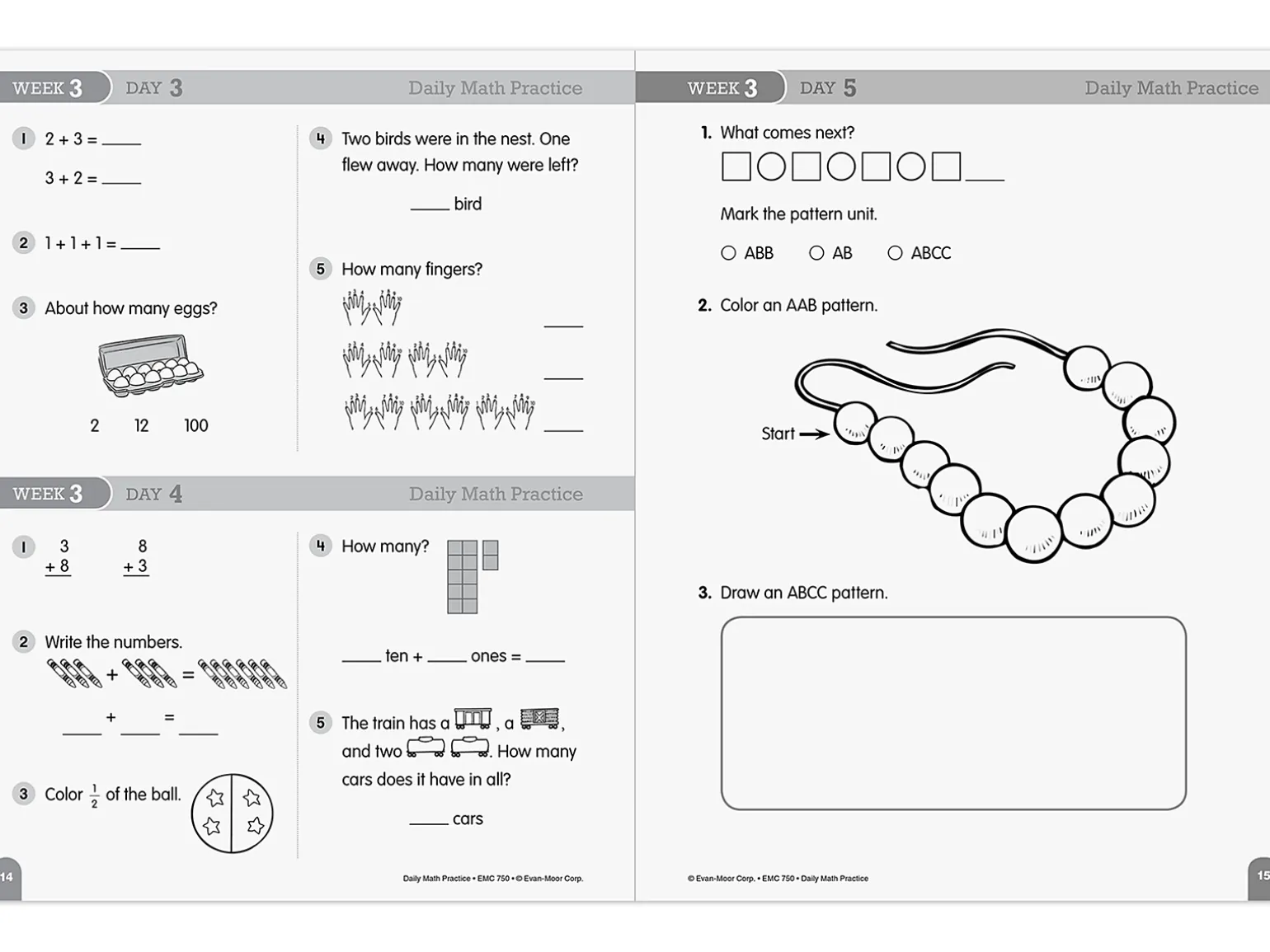 Daily Math Practice Workbook - Gr. 1