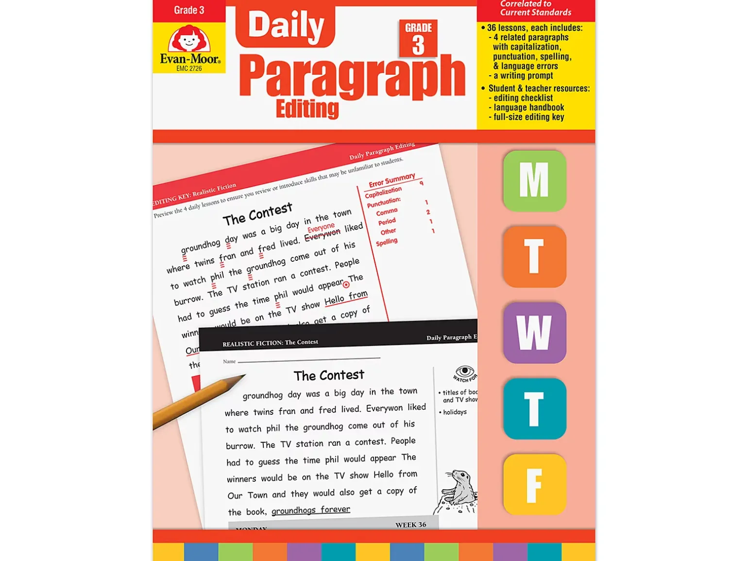 Daily Paragraph Editing Workbook - Gr. 3