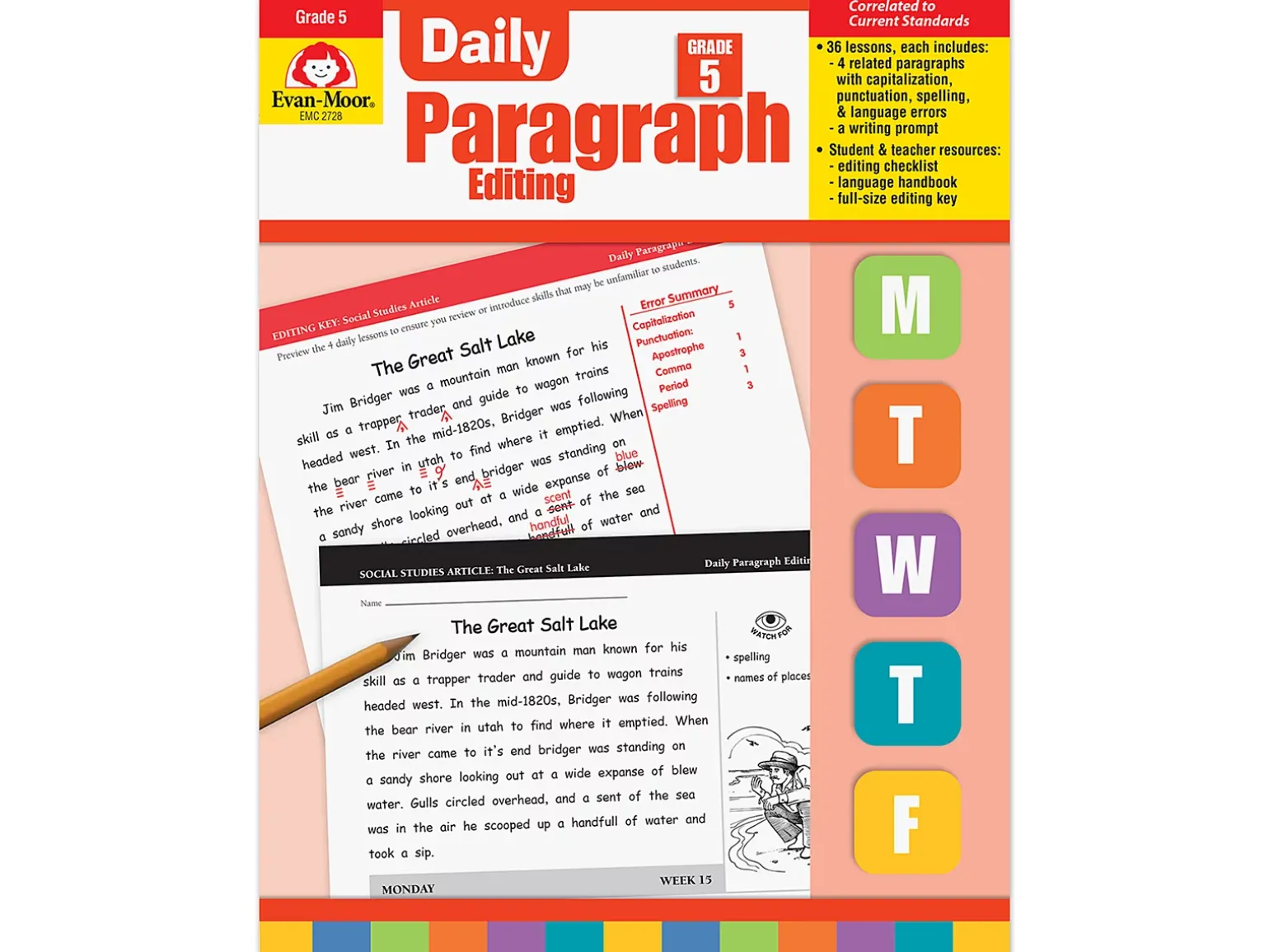 Daily Paragraph Editing Workbook - Gr. 5
