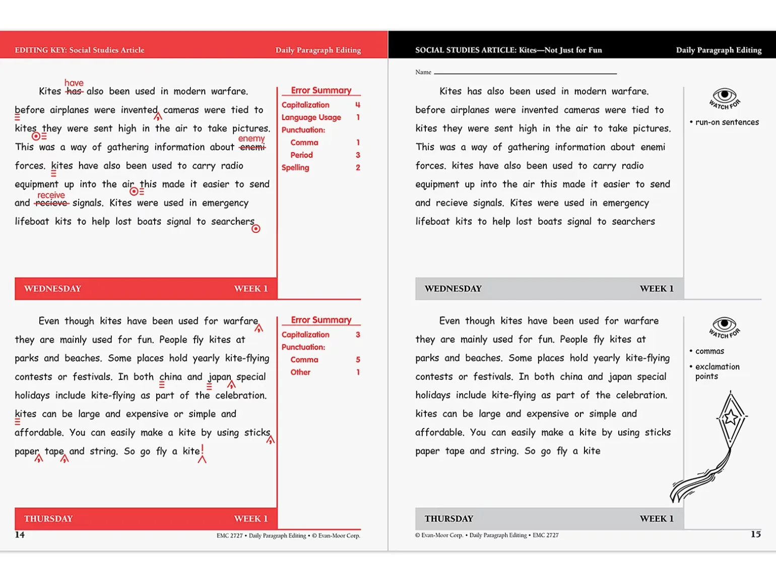 Daily Paragraph Editing Workbook - Gr. 4