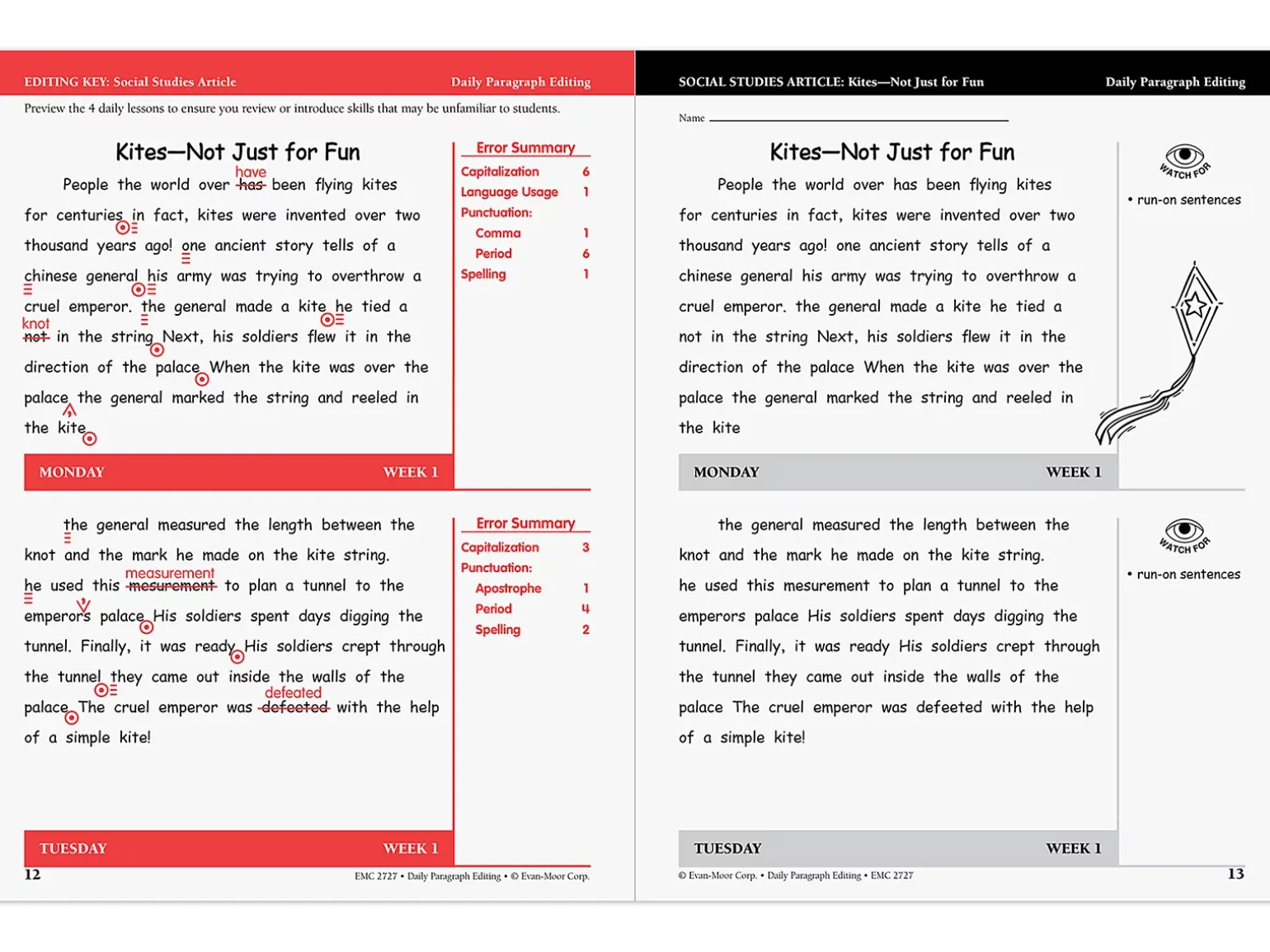 Daily Paragraph Editing Workbook - Gr. 4