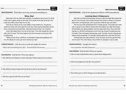 Daily Reading Comprehension Activities Workbook - Gr. 3
