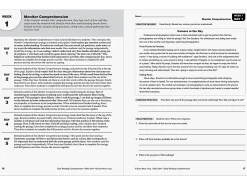 Daily Reading Comprehension Activities Workbook - Gr. 7