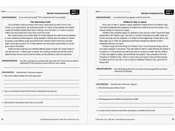 Daily Reading Comprehension Activities Workbook - Gr. 4