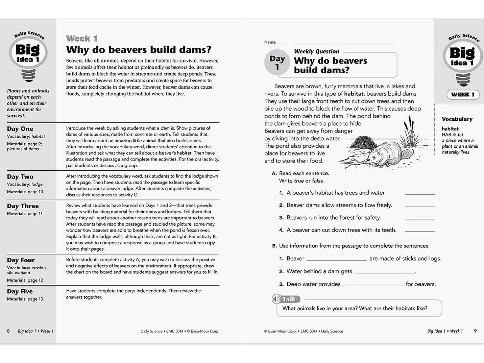 Daily Science Reproducible Activities Workbook - Gr. 4