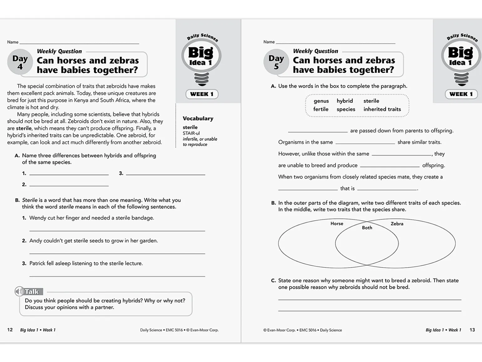 Daily Science Reproducible Activities Workbook - Gr. 6