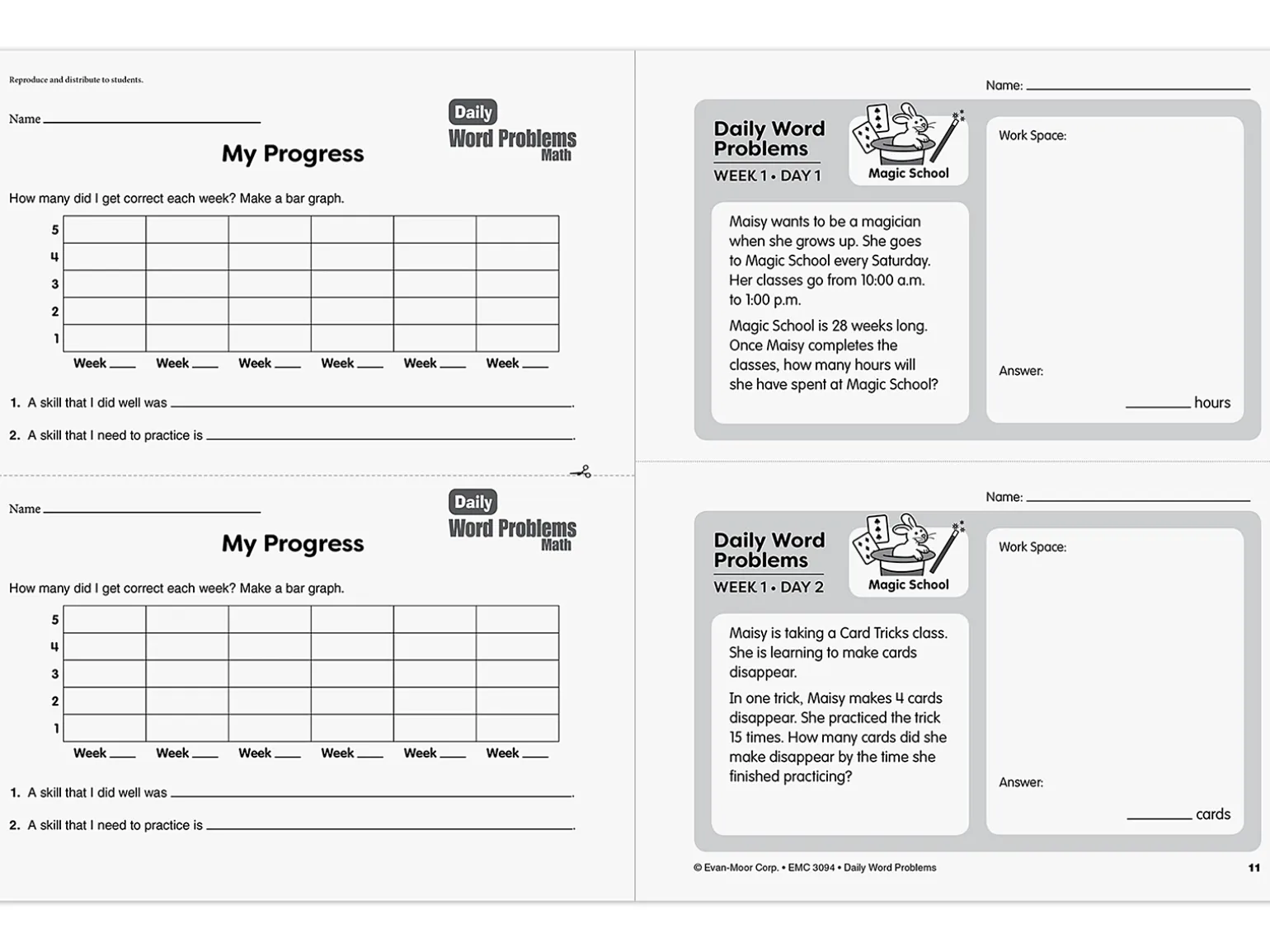 Daily Word Problems Workbook - Gr. 4