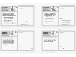 Daily Word Problems Workbook - Gr. 4