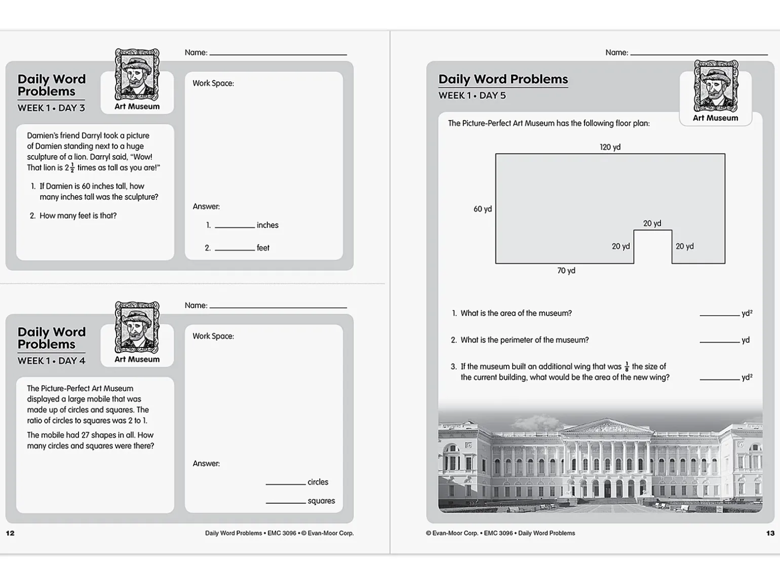 Daily Word Problems Workbook - Gr. 6