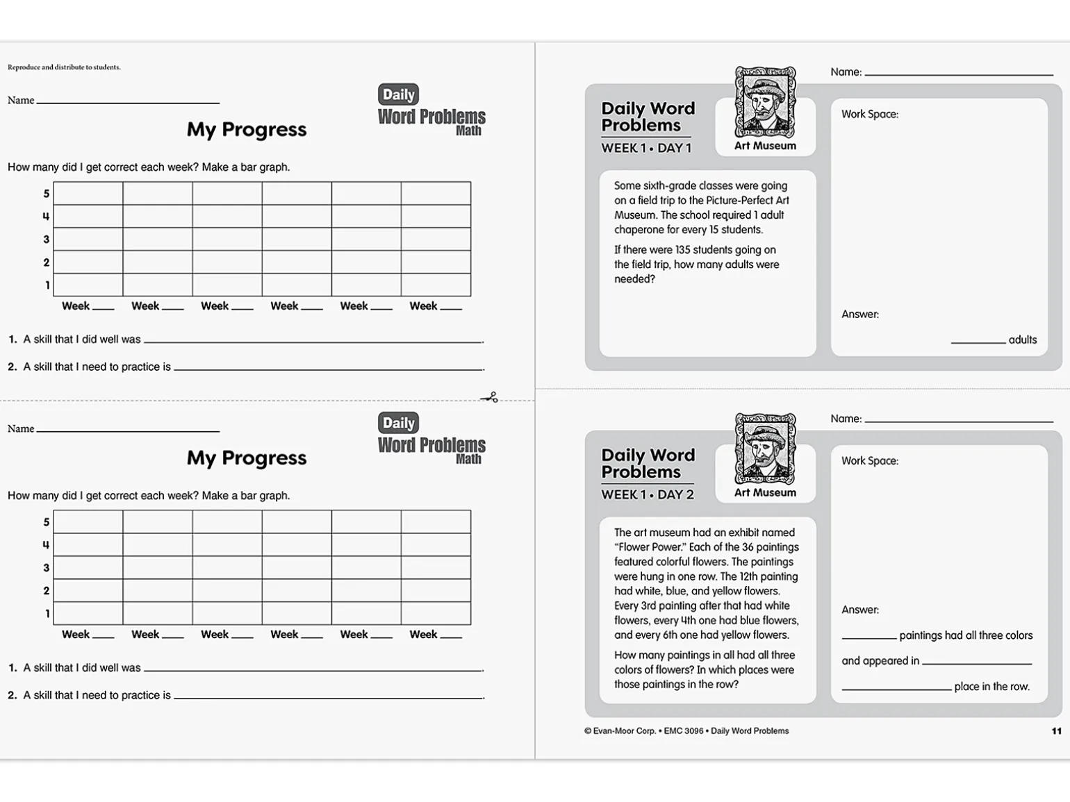 Daily Word Problems Workbook - Gr. 6