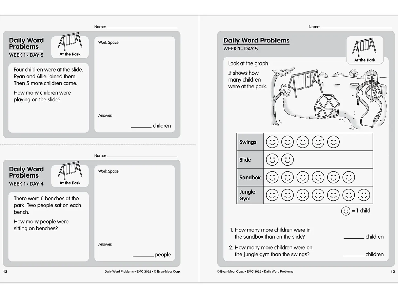 Daily Word Problems Workbook - Gr. 2
