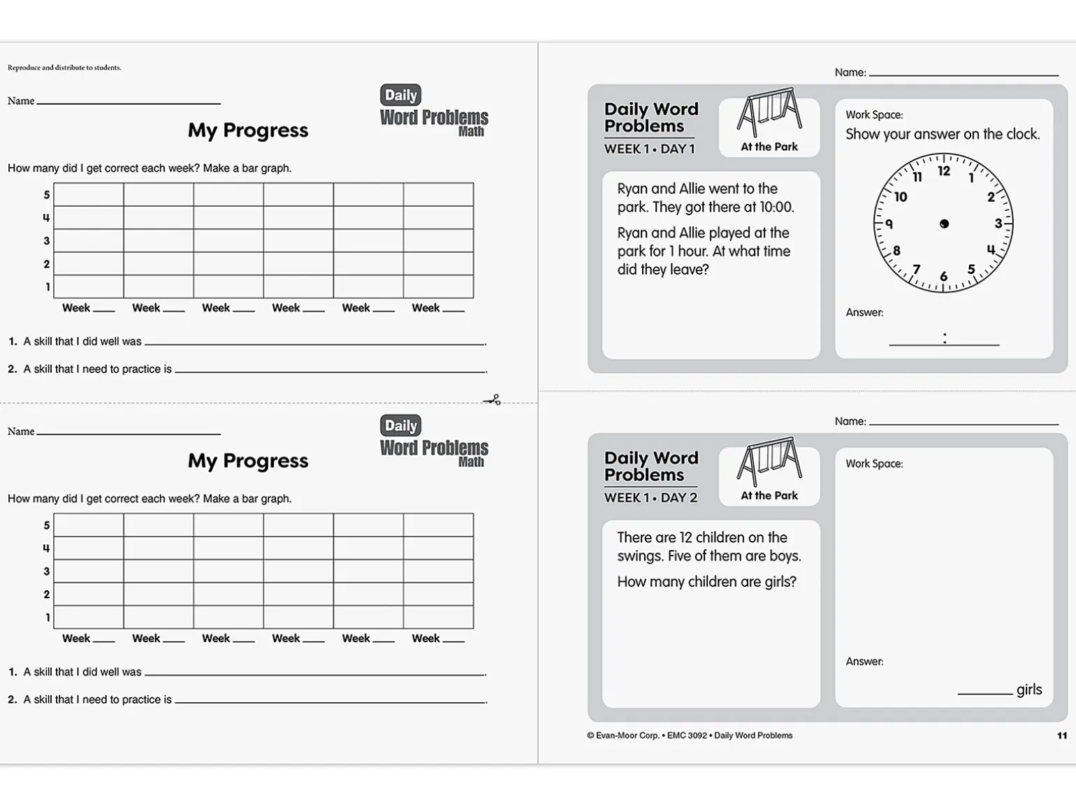 Daily Word Problems Workbook - Gr. 2