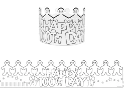 Design-Your-Own Happy 100th Day Crowns
