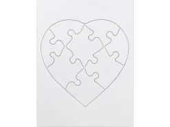 Design-Your-Own Heart Puzzles - Set of 24