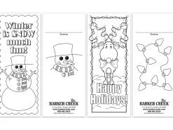 Design-Your-Own Winter Holiday Bookmarks