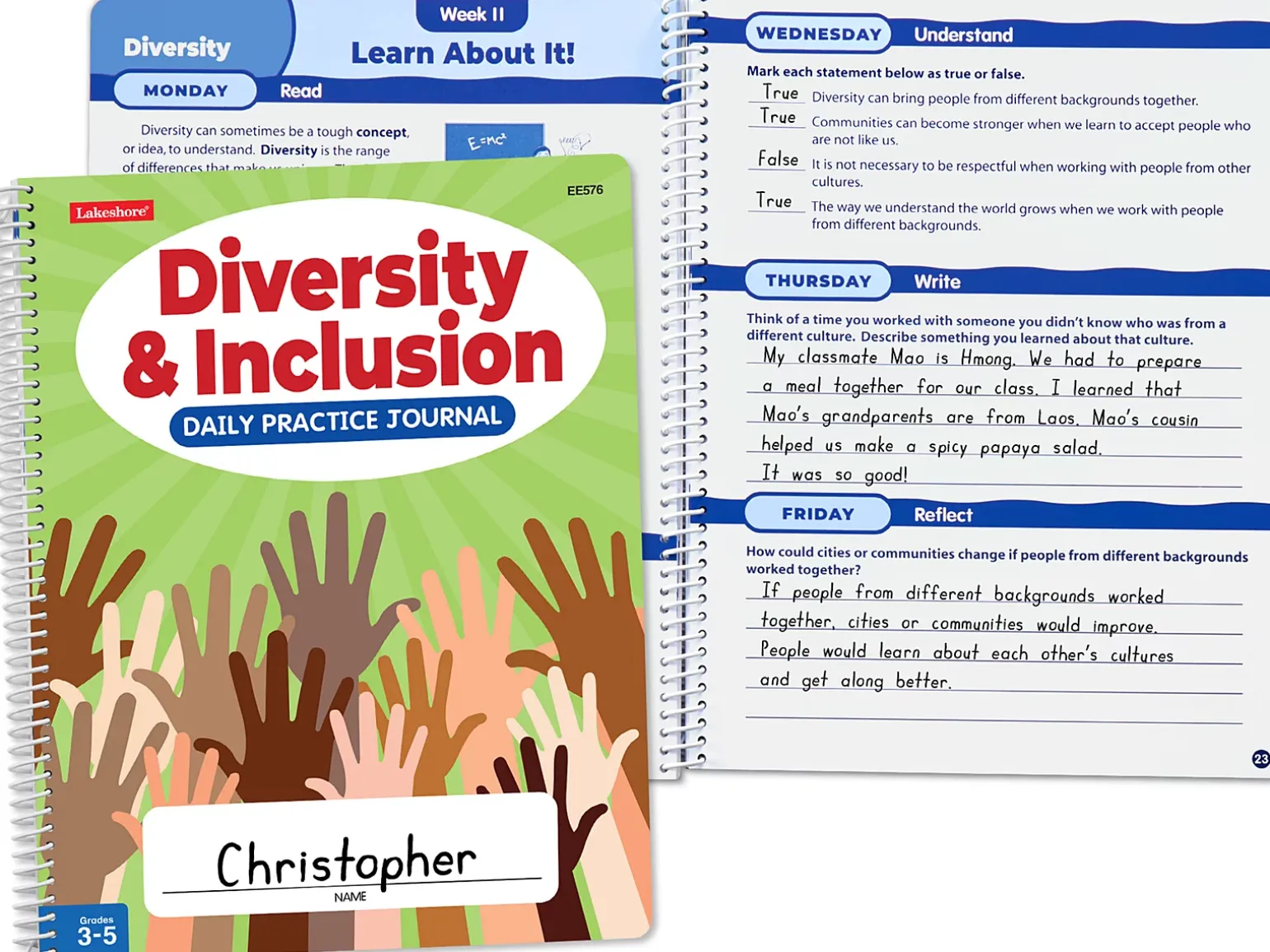 Diversity & Inclusion Daily Practice Journal - Gr. 3-5