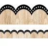 Dotted Wood Scalloped Border