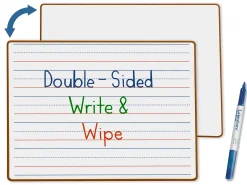 Double-Sided Learn to Print Write & Wipe Board