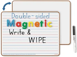 Double-Sided Magnetic Write & Wipe Board