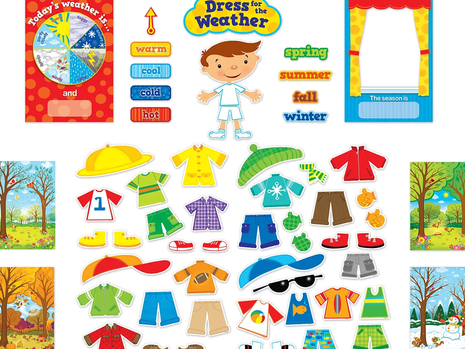 Dress for the Weather Bulletin Board Set