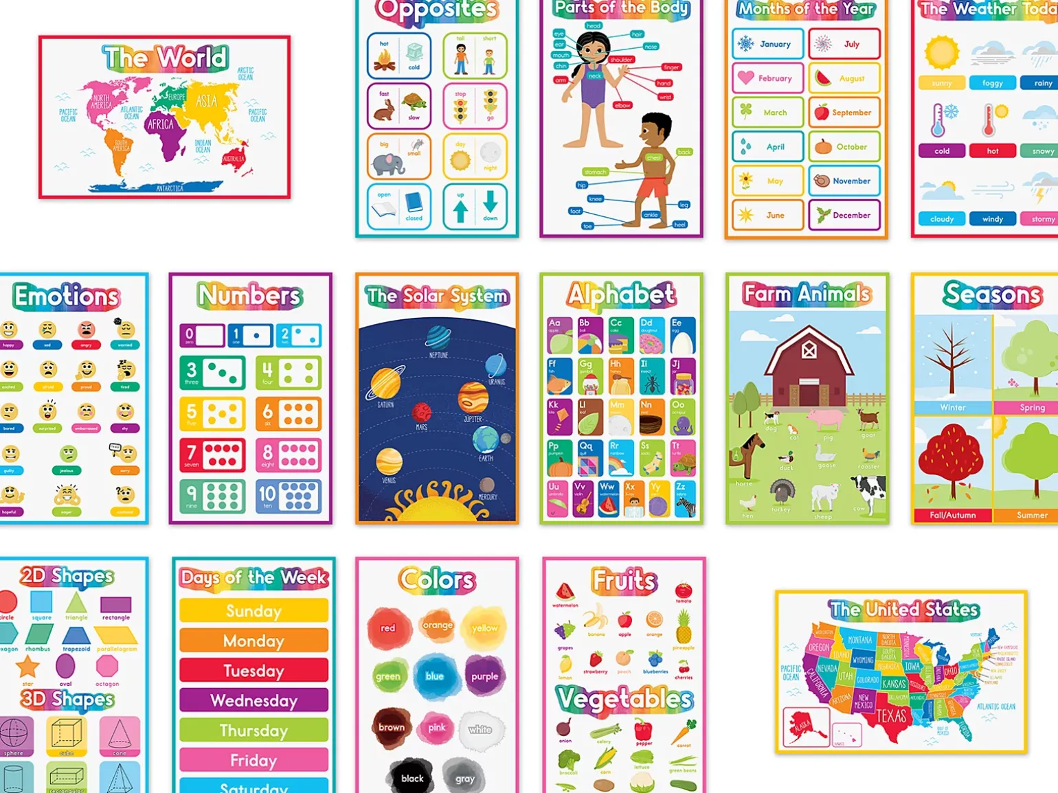 Early Learning Poster Pack