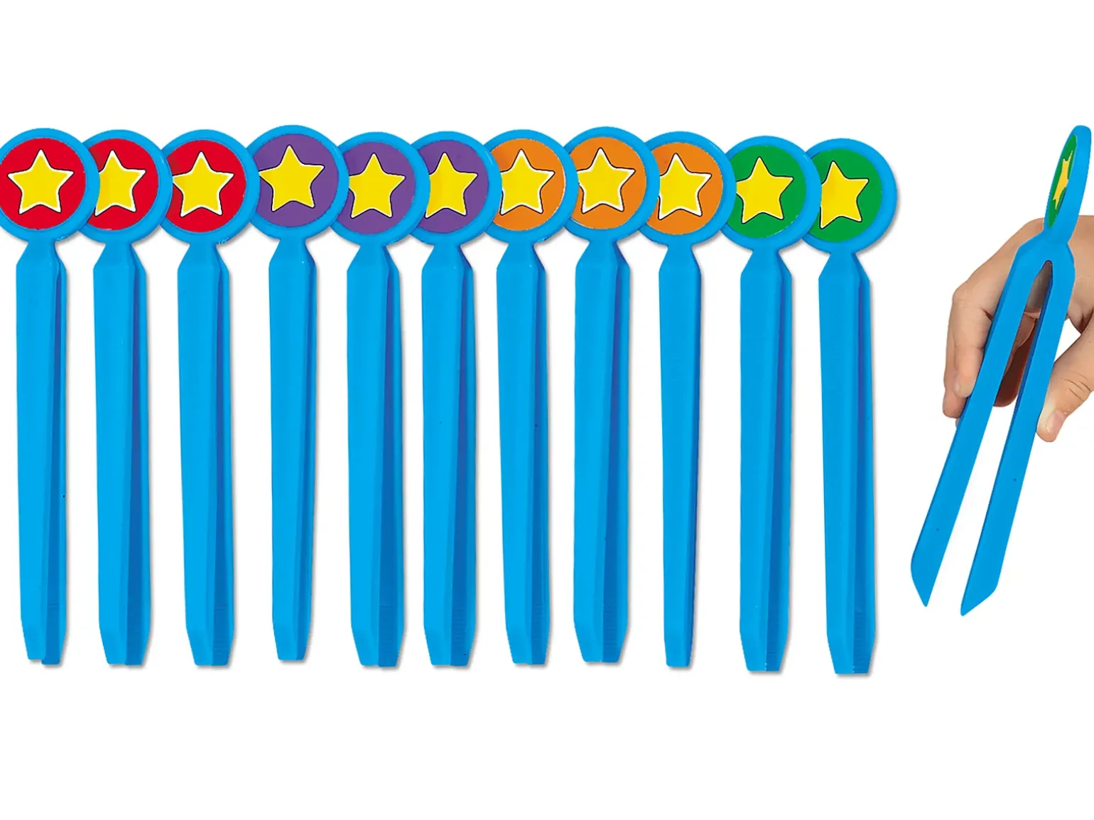 Easy-Grip Safety Tweezers - Set of 12