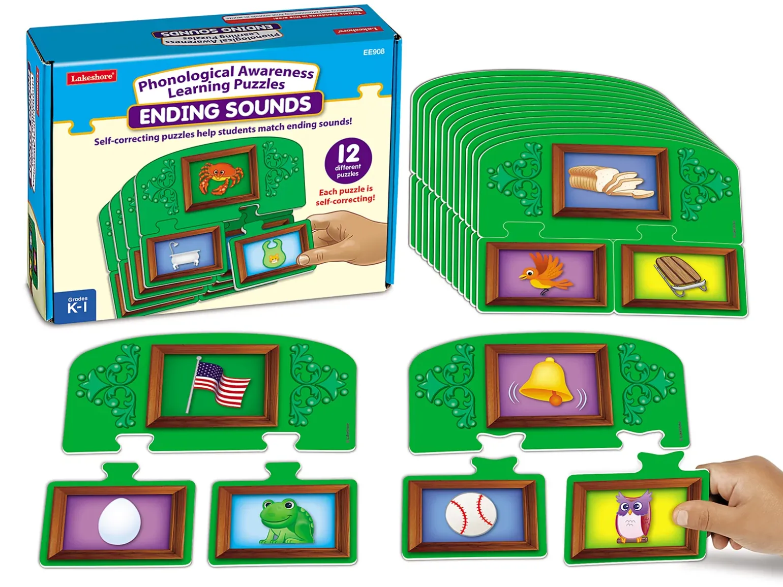 Ending Sounds Learning Puzzles