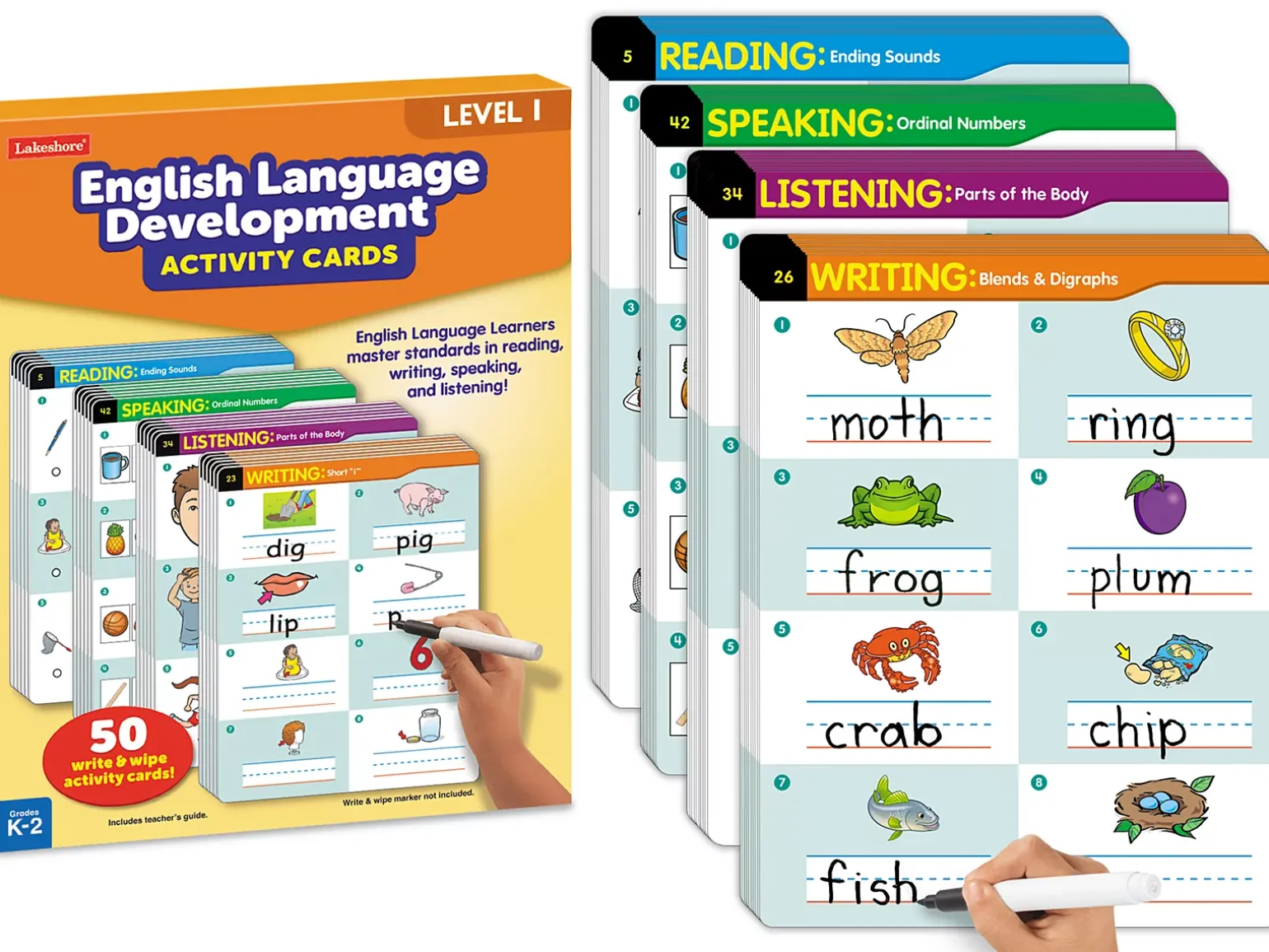 English Language Development Activity Cards - Level 1