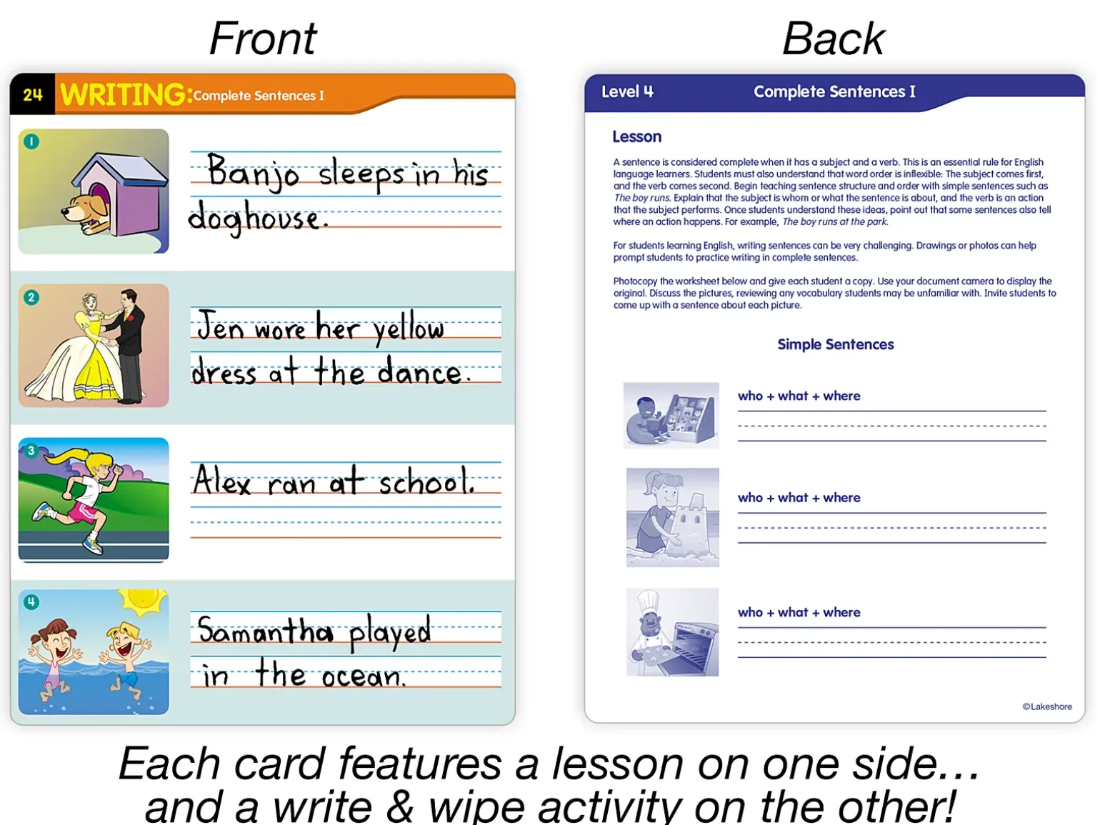 English Language Development Activity Cards - Level 4