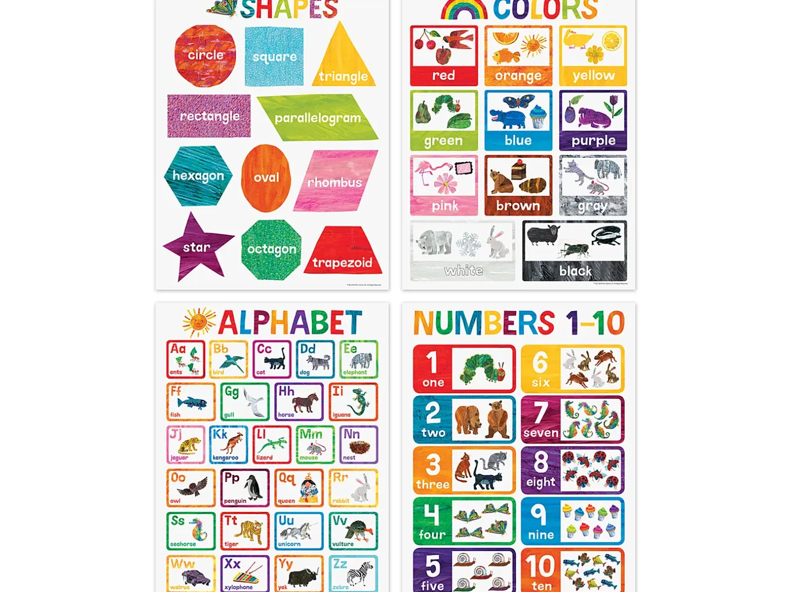 Eric Carle Basic Skills Poster Pack