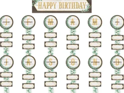 Eucalyptus Birthday Bulletin Board Set